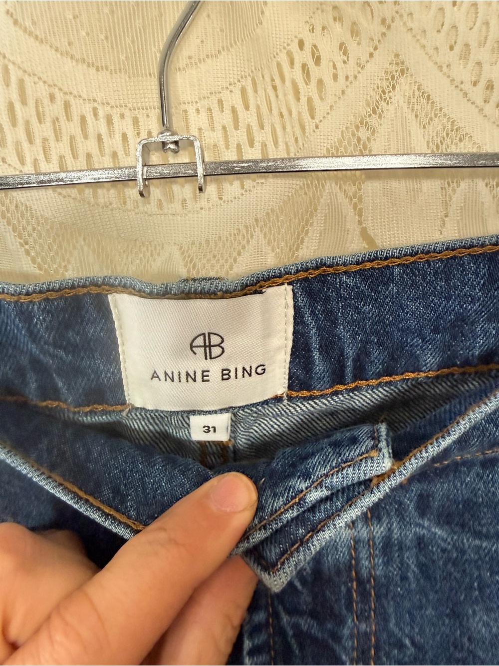 ANINE BING Briley High Rise Wide Leg Jeans - Picture 6 of 9